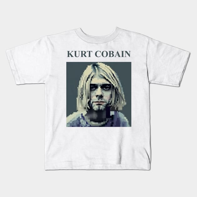 Kurt Pixel Tee Kids T-Shirt by Hordes